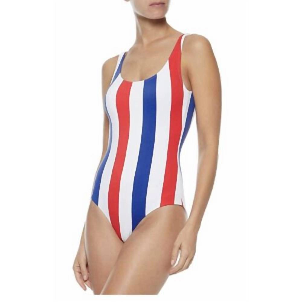NEW ONIA patriotic kelly one piece in red/white/blue striped